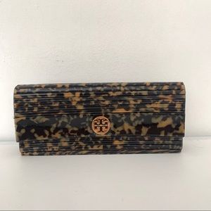 Tortoise Shell Tory Burch Clutch